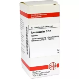 IPECACUANHA D 12 tabletter, 80 kapsler