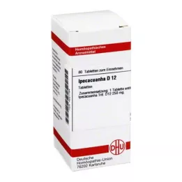 IPECACUANHA D 12 tabletter, 80 kapsler