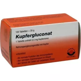 KUPFERGLUCONAT Tabletter, 100 stk