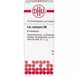 LAC CANINUM D 6 kugler, 10 g