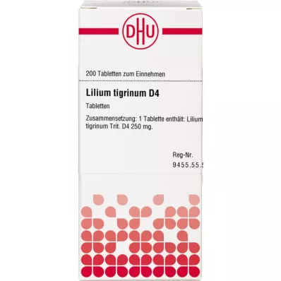 LILIUM TIGRINUM D 4 tabletter, 200 kapsler