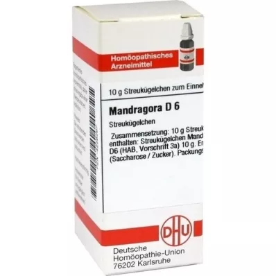 MANDRAGORA D 6 kugler, 10 g