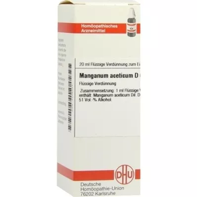 MANGANUM ACETICUM D 6 fortynding, 20 ml