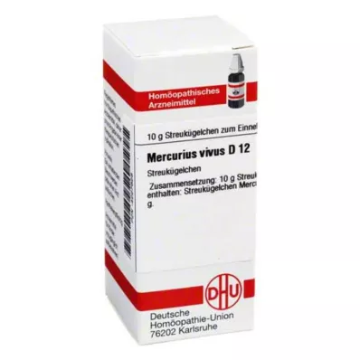MERCURIUS VIVUS D 12 kugler, 10 g