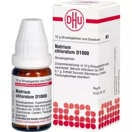 NATRIUM CHLORATUM D 1000 kugler, 10 g