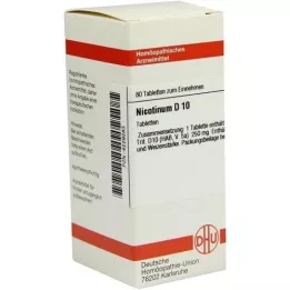 NICOTINUM D 10 tabletter, 80 kapsler