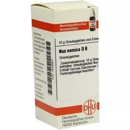 NUX VOMICA D 8 globule, 10 g