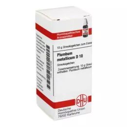 PLUMBUM METALLICUM D 10 kugler, 10 g