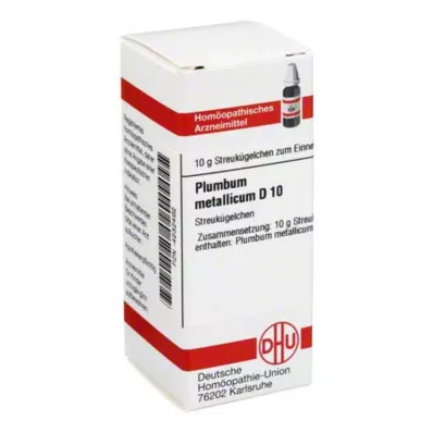 PLUMBUM METALLICUM D 10 kugler, 10 g