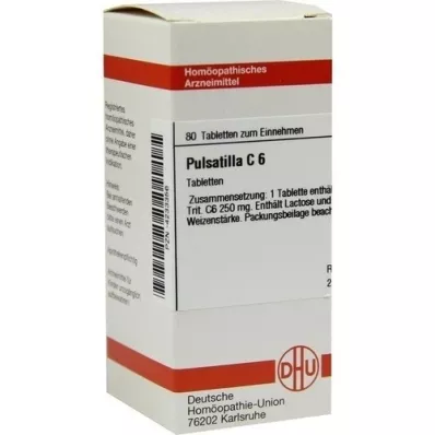 PULSATILLA C 6 tabletter, 80 kapsler
