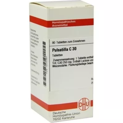 PULSATILLA C 30-tabletter, 80 stk