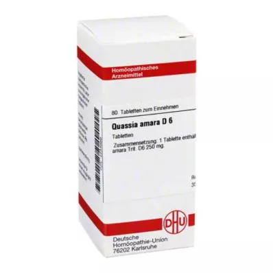 DHU Quassia D 6 tabletter, 80 stk