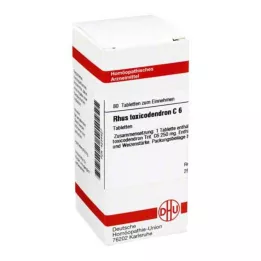 RHUS TOXICODENDRON C 6 tabletter, 80 kapsler