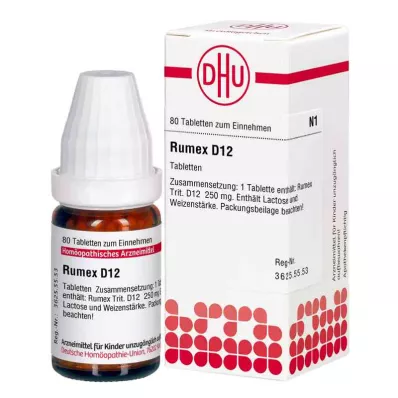 Rumex D12 tabletter (80 stk.)