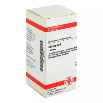 SILICEA C 6 tabletter, 80 kapsler