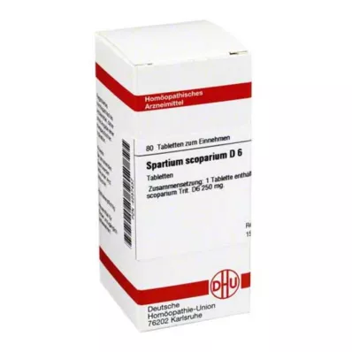 SPARTIUM SCOPARIUM D 6 tabletter, 80 kapsler