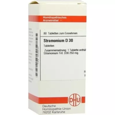 STRAMONIUM D 30 tabletter, 80 kapsler