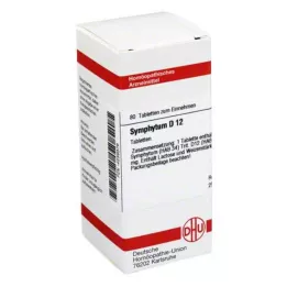 SYMPHYTUM D 12 tabletter, 80 kapsler