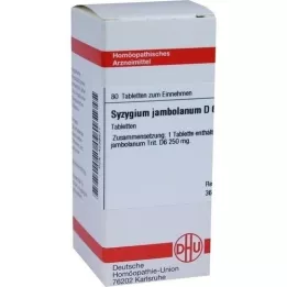 SYZYGIUM JAMBOLANUM D 6 tabletter, 80 kapsler