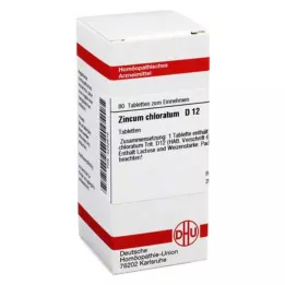 ZINCUM CHLORATUM D 12 tabletter, 80 kapsler