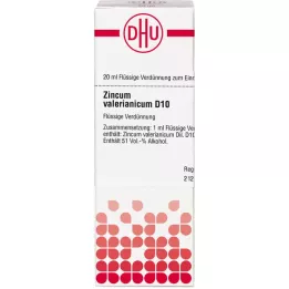 ZINCUM VALERIANICUM D 10 fortynding, 20 ml