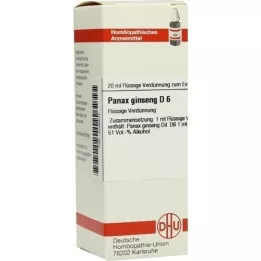 PANAX GINSENG D 6 fortynding, 20 ml