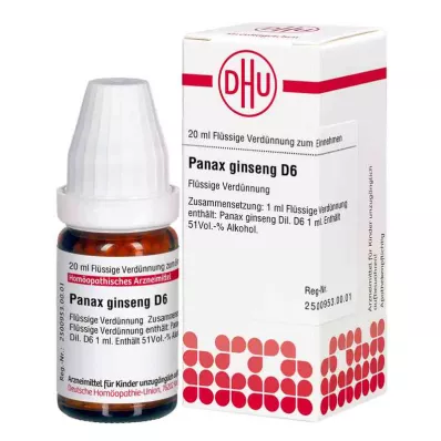 Panax Ginseng D6 Fortynding (20 ml)