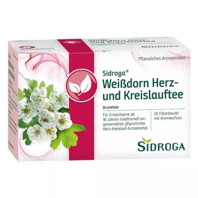 SIDROGA Tefilter til hjerte og kredsløb af hvidtjørn, 20X1,5 g SIDROGA Tefilter til hjerte og kredsløb af hvidtjørn, 20X1,5 g