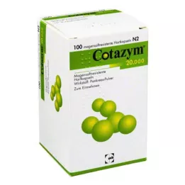 COTAZYM 20.000 pellets enterokapsler, 100 stk
