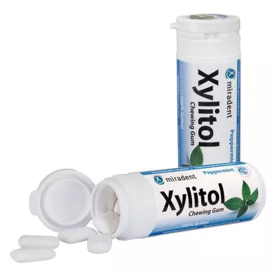 MIRADENT Xylitol tyggegummi mint, 30 stk