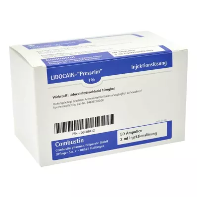LIDOCAIN PRESSELIN 1% opløsning til injektion, 100X2 ml
