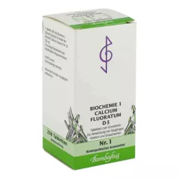 BIOCHEMIE 1 Calcium fluoratum D 3 tabletter, 200 kapsler