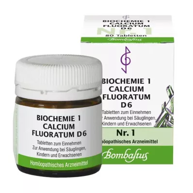 BIOCHEMIE 1 Calcium fluoratum D 6 tabletter, 80 stk