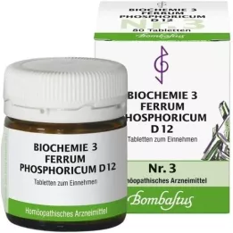 BIOCHEMIE 3 Ferrum phosphoricum D 12 tabletter, 80 stk