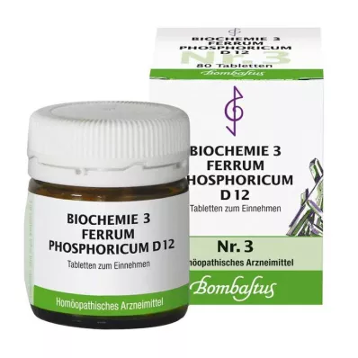 Biokemi 3 Ferrum phosphoricum D 12 tabletter, 80 stk