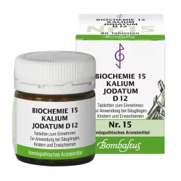 BIOCHEMIE 15 Kalium iodatum D 12 tabletter, 80 stk