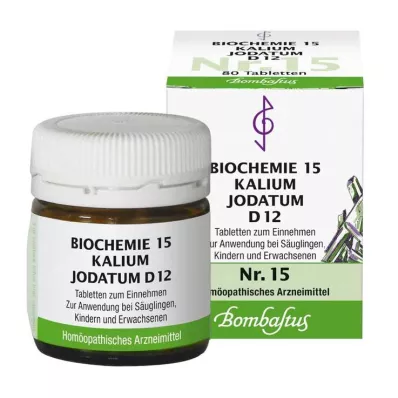 Biokemi 15 kalium jodatum D 12 tabletter, 80 stk