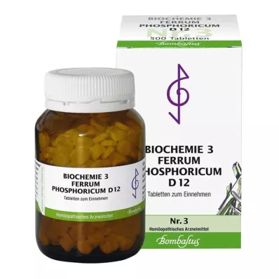 Biokemi 3 Ferrum phosphoricum D 12 tabletter, 500 stk