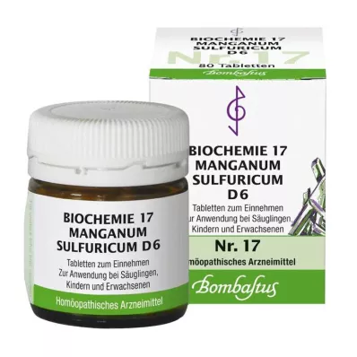 Biokemi 17 Manganum sulfuricum D 6 tabletter, 80 stk