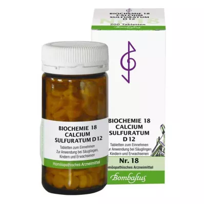 Biokemi 18 Calcium sulfuratum D 12 tabletter, 200 stk