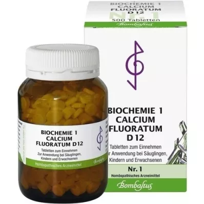 BIOCHEMIE 1 Calcium fluoratum D 12 tabletter, 500 stk
