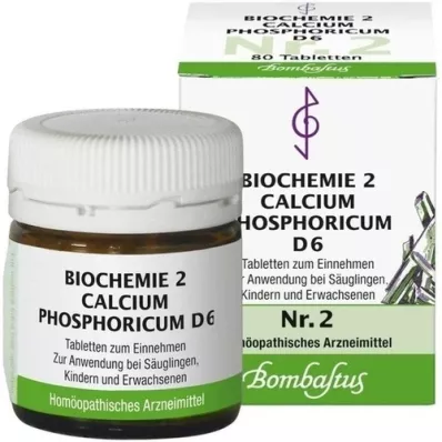 BIOCHEMIE 2 Calcium phosphoricum D 6 tabletter, 80 stk