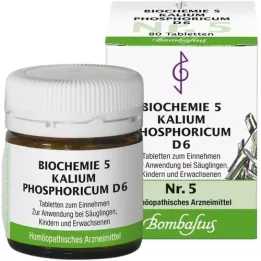 BIOCHEMIE 5 Kalium phosphoricum D 6 tabletter, 80 stk