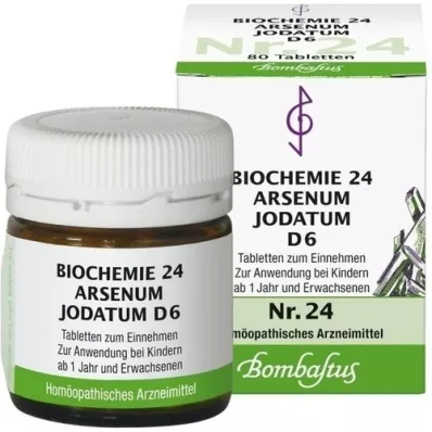BIOCHEMIE 24 Arsenum iodatum D 6 tabletter, 80 stk