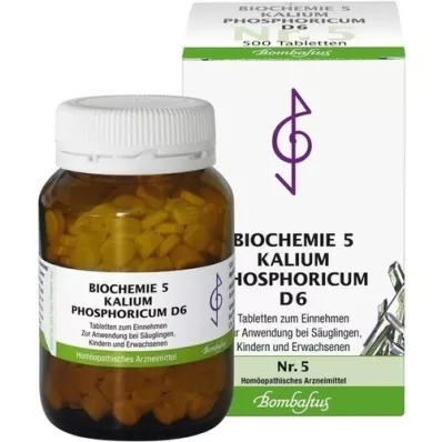 BIOCHEMIE 5 Kalium phosphoricum D 6 tabletter, 500 stk