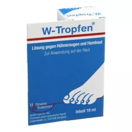 W-TROPFEN Opløsning mod ligtorne + hård hud, 10 ml