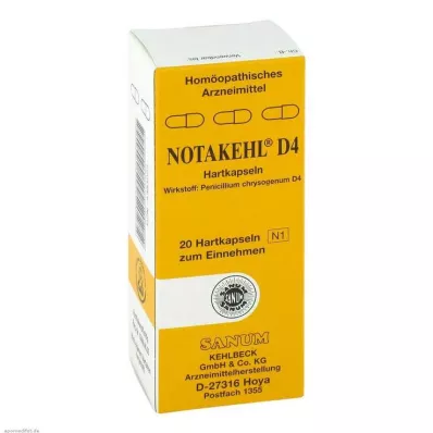 Notakehl D 4 kapsler, 20 stk