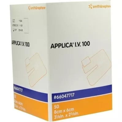 APPLICA I.V.100 Kanyleplaster med absorberende pude, 50 stk