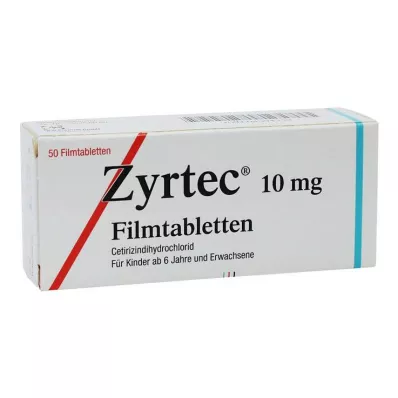 ZYRTEC Filmovertrukne tabletter, 50 stk