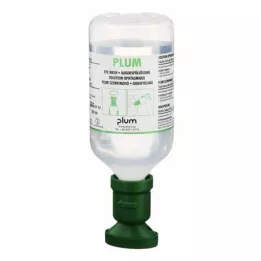 PLUM NaCl øjenskylleopløsning med øjenkop, 500 ml
